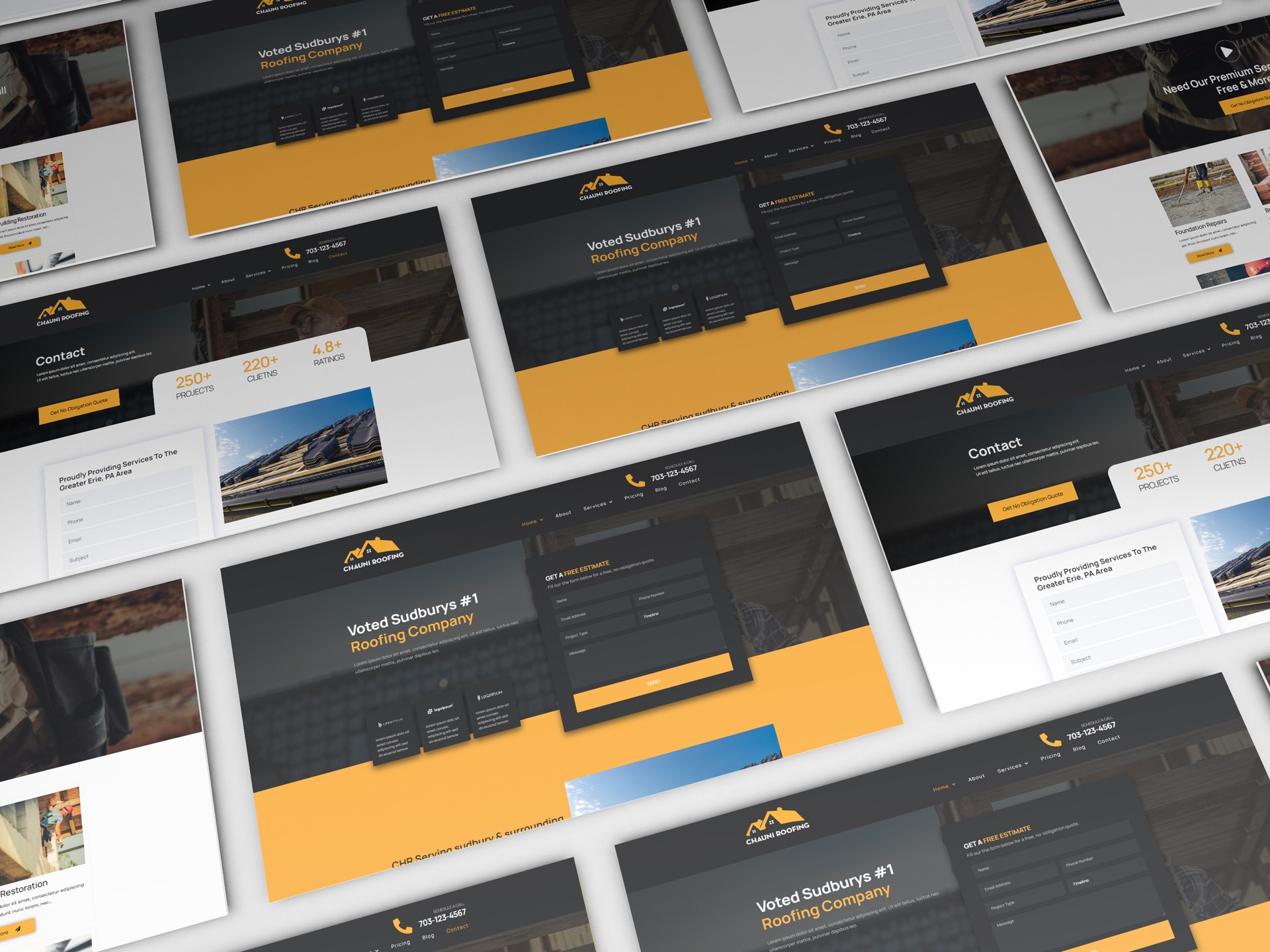 Roofing Company Elementor Template Kit