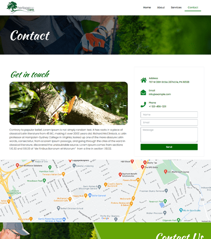Tree Trimmer Website Design Elementor Template