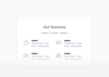 Elementor Template for Features sections