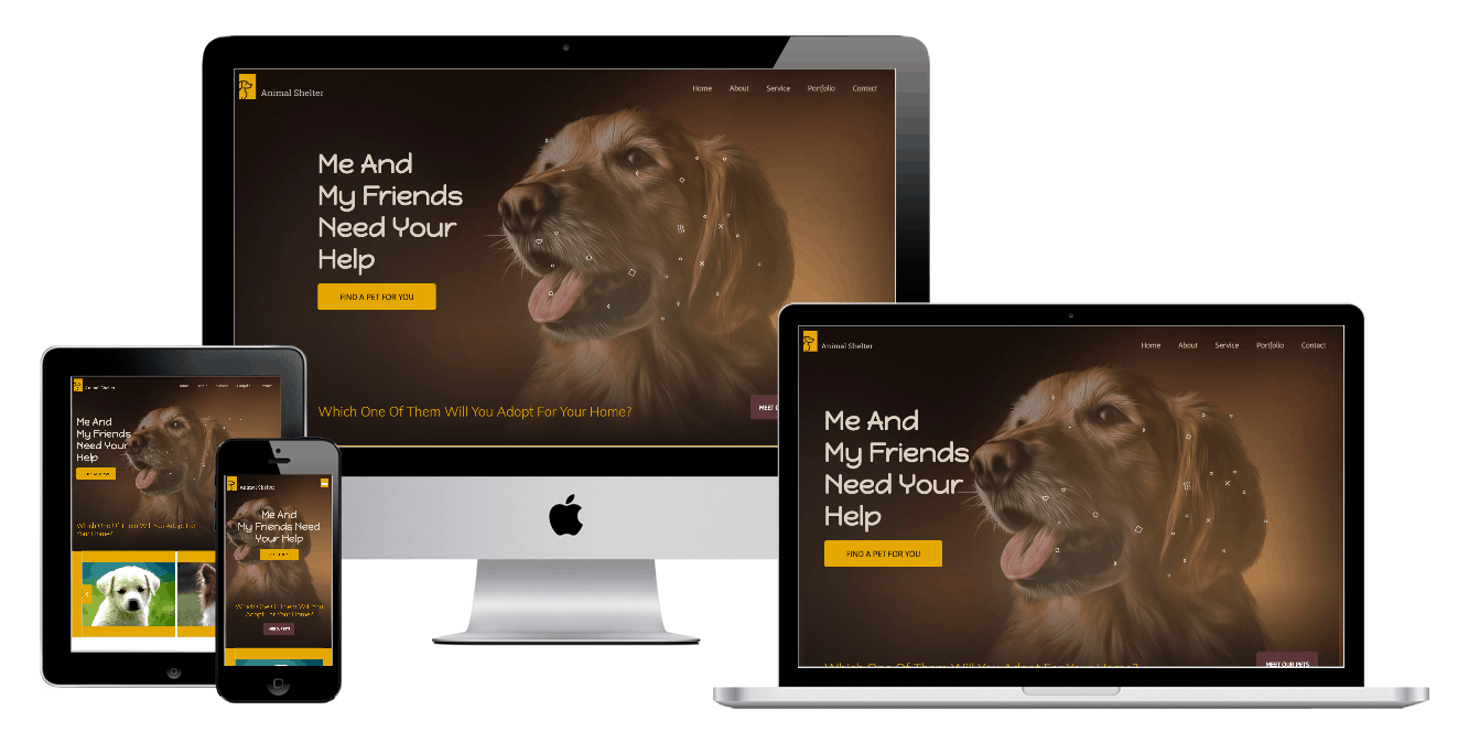 Dog House Elementor Template