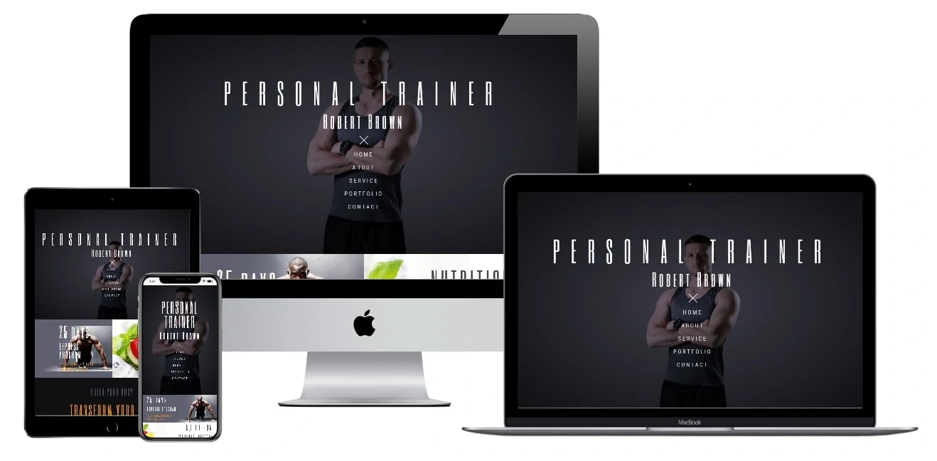 Personal Trainer Elementor Template