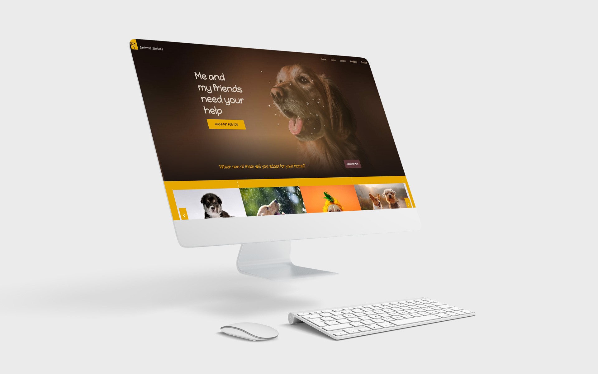 Dog Care Landing Page Elementor Template