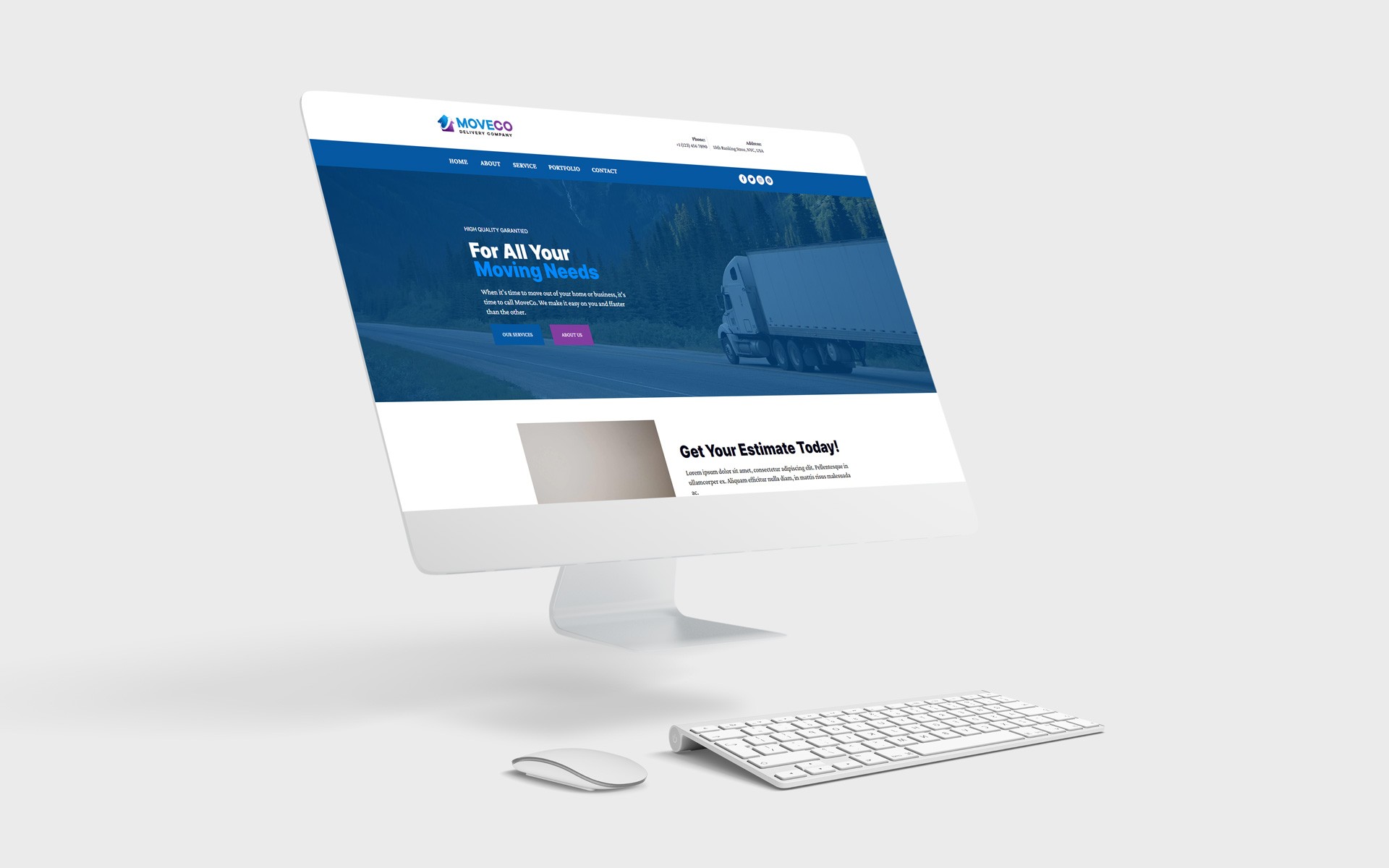 Moving Company Elementor Template