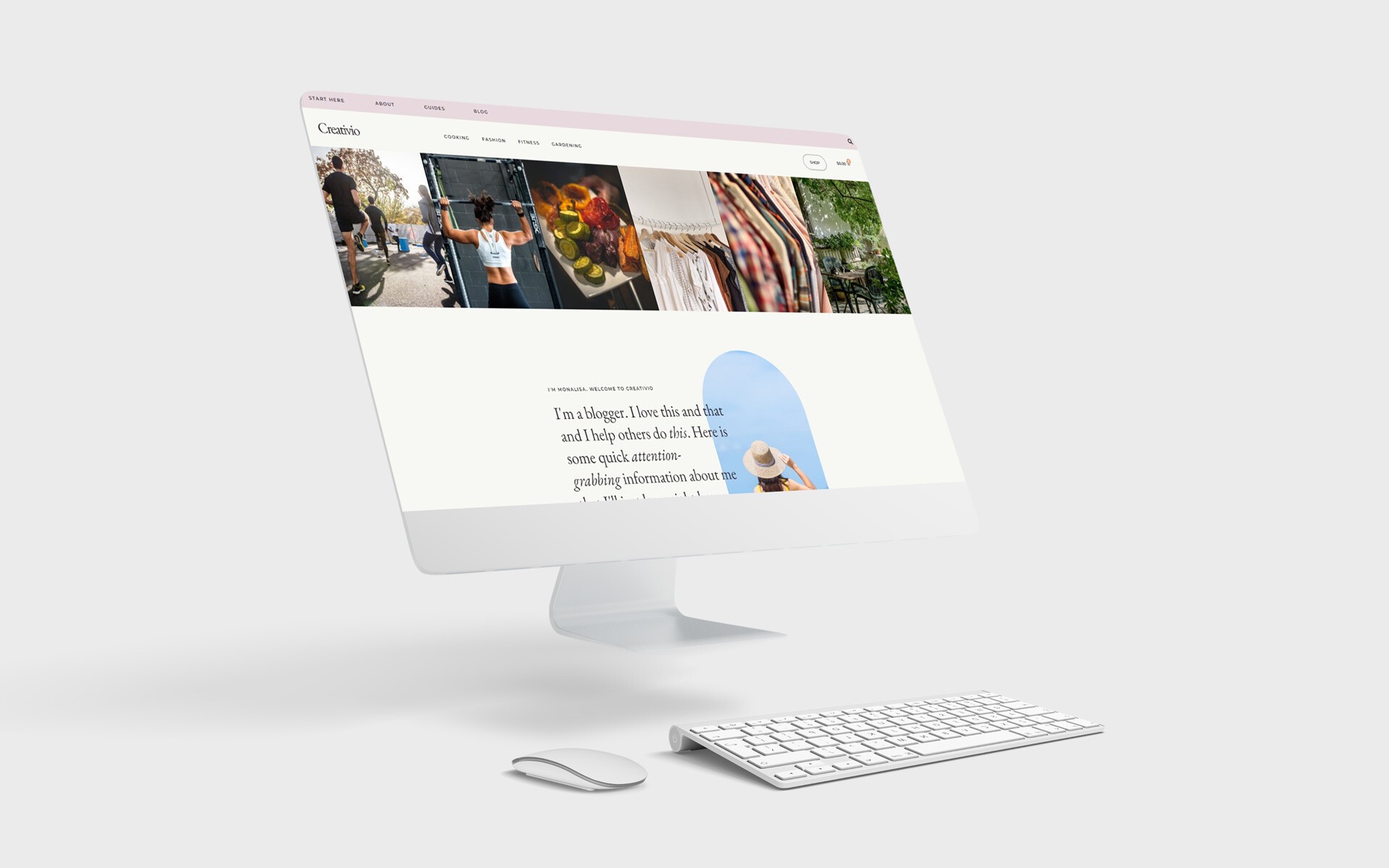 Creativio Template kit for Bloggers, Entrepreneurs, Authors