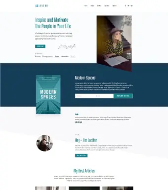 Author Hub Elementor Template