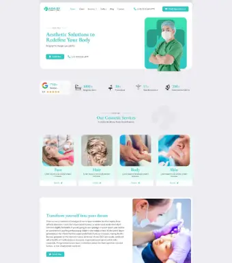 Cosmetic Clinic Elementor Template